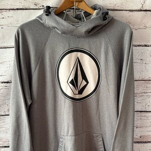 Volcom Men's Hydro Riding Gray Hoodie Size L Large